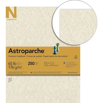 Neenah Paper Astroparche Specialty Card Stock 65 Lbs. 8-1/2 X 11 Natural 250 Sheets/Pack 26428 1 Neenah Paper Astroparche Specialty Card Stock 65 Lbs. 8-1/2 X 11 Natural 250 Sheets/Pack 26428