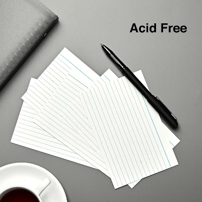 Staples 4" X 6" Line Ruled White Index Cards 500/Pack (50989) 233510 2 Staples 4" X 6" Line Ruled White Index Cards 500/Pack (50989) 233510 - Image 2