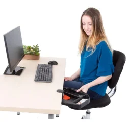 Clamp-On Desk Organizer – 13.5” Swivel Pen Tray With 4 Storage Compartments – Black – Stand Steady -Creative Office Outlet Store GUEST 077d51f4 2148 469d 8383 2edac91f133e