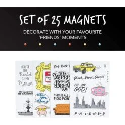 Paladone Products Ltd. Friends TV Show Fridge Magnets | Set Of 25 -Creative Office Outlet Store GUEST 094af483 7e41 42c2 ae56 c020e57376db
