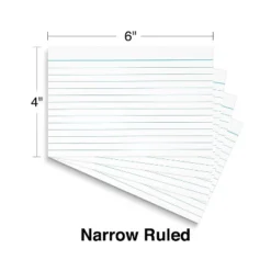 MyOfficeInnovations 4" X 6" Line Ruled White Index Cards 500/Pack (50989) 233510 -Creative Office Outlet Store GUEST 09ff2a6b 469f 413c a57e 9bfab2bd56f1 1