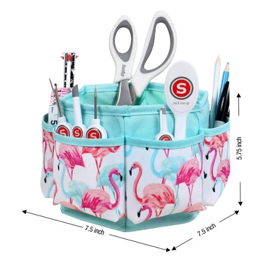 Singer Flamingo Print Desktop Storage Spinner 2 Singer Flamingo Print Desktop Storage Spinner - Image 2