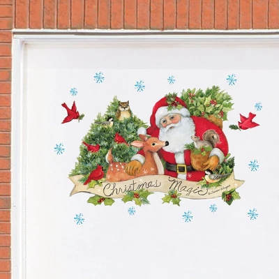 Collections Etc Santa Claus Christmas Magic Garage Door Magnets 1 Collections Etc Santa Claus Christmas Magic Garage Door Magnets