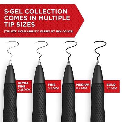 Sharpie S-Gel Retractable Gel Pens 0.38 Mm Ultra Fine Point Black Ink Dozen (2140521) 1 Sharpie S-Gel Retractable Gel Pens 0.38 Mm Ultra Fine Point Black Ink Dozen (2140521)
