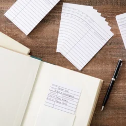 Best Paper Greetings 500 Pack Blank Library Cards For School Book Checkouts, CDs, DVDs, Vinyl Records, Classroom Supplies, White, 3 X 5 In