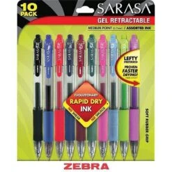 Zebra Sarasa Retractable Gel Pen Assorted Ink Medium 10/Pack 46881 -Creative Office Outlet Store GUEST 1f9df0db d40d 4df9 928e cd8365206d57