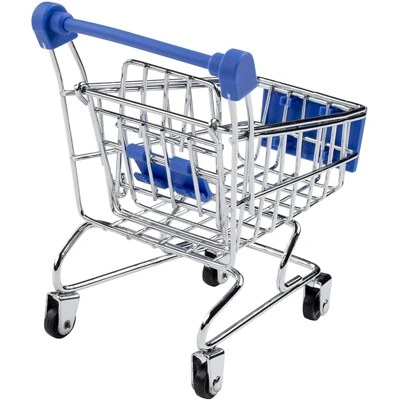 Juvale Mini Shopping Cart - 4-Pack Desk Organizers, Pen Pencil Holder Storage Toy For Stationery Supplies, 4 Colors, 3.25 X 4.375 X 4.75 Inches 3 Juvale Mini Shopping Cart - 4-Pack Desk Organizers, Pen Pencil Holder Storage Toy For Stationery Supplies, 4 Colors, 3.25 X 4.375 X 4.75 Inches - Image 3