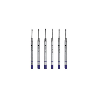 Monteverde Ballpoint Pen Refill Fine Point Blue Ink 6 Pack (P423BB) 1 Monteverde Ballpoint Pen Refill Fine Point Blue Ink 6 Pack (P423BB)