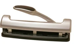 Officemate EZ Lever Adjustable 2 Or 3 Hole Punch With Lever, 15 Sheets