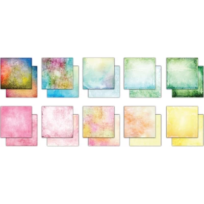Craft Consortium Double-Sided Paper Pad 12"X12" 30/Pkg-Grunge-Light Tones, 20 Designs 1 Craft Consortium Double-Sided Paper Pad 12"X12" 30/Pkg-Grunge-Light Tones, 20 Designs