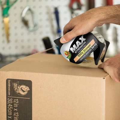 Duck 1.88"x162ft 4pk Strength Packing Tape Clear 4 Duck 1.88"x162ft 4pk Strength Packing Tape Clear - Image 4