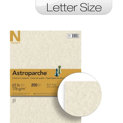 Neenah Paper Astroparche Specialty Card Stock 65 Lbs. 8-1/2 X 11 Natural 250 Sheets/Pack 26428 2 Neenah Paper Astroparche Specialty Card Stock 65 Lbs. 8-1/2 X 11 Natural 250 Sheets/Pack 26428 - Image 2