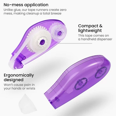 Arteza Tape Runner (3 Glue Dots, 3 Straight Tape), 8mmx7m - 6 Pack 3 Arteza Tape Runner (3 Glue Dots, 3 Straight Tape), 8mmx7m - 6 Pack - Image 3