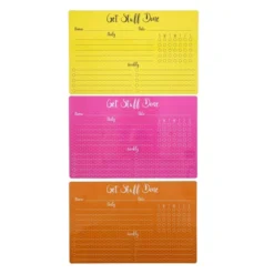 Paper Junkie 6 Pack Dry Erase Magnetic Weekly Daily Chore Chart, 6 Assorted Colors, 12 X 7.5 In -Creative Office Outlet Store GUEST 2e07f2b3 acf8 4e84 b610 824a8b980d7d