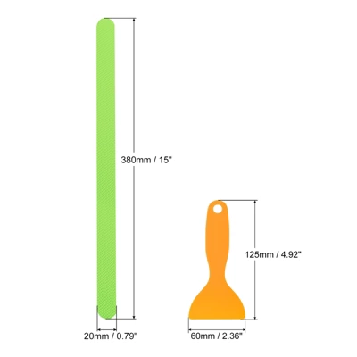 Unique Bargains Non Slip Bathtub Stickers Safety Shower Treads Adhesive Decal Square With Scraper For Stairs Green 1.25 Ft X 0.8Inch 1 Unique Bargains Non Slip Bathtub Stickers Safety Shower Treads Adhesive Decal Square With Scraper For Stairs Green 1.25 Ft X 0.8Inch