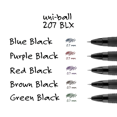 Uni-ball 207 BLX Series Gel Pen .7mm Assorted 4/Pack 1838182 7 Uni-ball 207 BLX Series Gel Pen .7mm Assorted 4/Pack 1838182 - Image 7