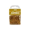 JAM Paper Colored Jumbo Paper Clips Large 2 Inch Gold Paperclips 21832060A