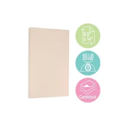 JAM Paper Cardstock Paper 65 Lbs 8.5" X 14" Natural Parchment 96700400 5 JAM Paper Cardstock Paper 65 Lbs 8.5" X 14" Natural Parchment 96700400 -Creative Office Outlet Store GUEST 37401143 aabe 4a60 b7f8 06bbb9d8e46b