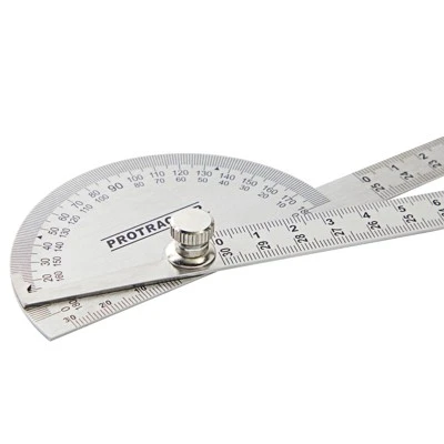 Okuna Outpost 30cm Stainless Steel Swing Arm Angle Protractor For Construction, Woodworking, Engineering, Architecture, 7.9 X 5.1 In 3 Okuna Outpost 30cm Stainless Steel Swing Arm Angle Protractor For Construction, Woodworking, Engineering, Architecture, 7.9 X 5.1 In - Image 3