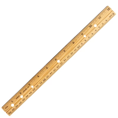 Charles Leonard Economy Wood Ruler, Pack Of 48 1 Charles Leonard Economy Wood Ruler, Pack Of 48