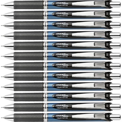 Pentel Gel Pen Retract/Refillable Needle Tip 0.5mm 12/BX BK Ink BLN75ABX 3 Pentel Gel Pen Retract/Refillable Needle Tip 0.5mm 12/BX BK Ink BLN75ABX - Image 3