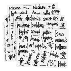 Talented Kitchen 147 Playroom Organization And Storage Labels For Toy Bins, Preprinted Black Script On Clear Vinyl Stickers For Crafts Water Resistant -Creative Office Outlet Store GUEST 41ea0206 cec6 492e 87ce ba756db7a8ca
