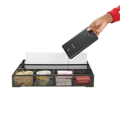 Mind Reader 2pc Mesh Deep Drawer Organizer Black 3 Mind Reader 2pc Mesh Deep Drawer Organizer Black - Image 3