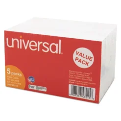 UNIVERSAL Ruled Index Cards 3 X 5 White 500/Pack 47215