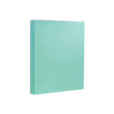 JAM Paper Extra Heavyweight 130 Lb. Cardstock Paper 8.5" X 11" Turquoise 25 Sheets/Pack (296131624) 1 JAM Paper Extra Heavyweight 130 Lb. Cardstock Paper 8.5" X 11" Turquoise 25 Sheets/Pack (296131624)