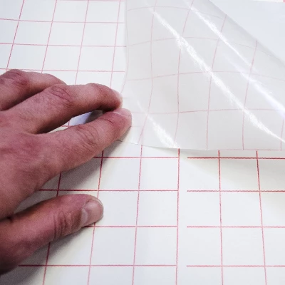 Craftopia 12"x12" Transfer Tape For Permanent Vinyl With Alignment Grid, Blue 1-piece 1 Craftopia 12"x12" Transfer Tape For Permanent Vinyl With Alignment Grid, Blue 1-piece