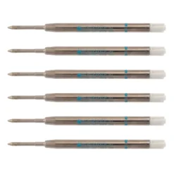 Monteverde Ballpoint Pen Refill Fine Point Blue Ink 6 Pack (P423TQ)