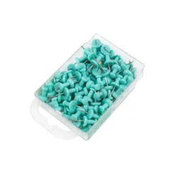 JAM Paper Colored Pushpins Teal Push Pins 2 Packs Of 100 22432067A -Creative Office Outlet Store GUEST 49148f6c 3cf1 481b 9e81 6b23107119ae