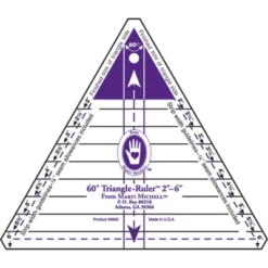 Marti Michell 60 Degree Triangle Ruler-2" To 6"