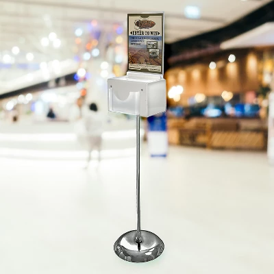 Azar Displays White Suggestion Box With Pocket L 206320-WHT 2 Azar Displays White Suggestion Box With Pocket L 206320-WHT - Image 2