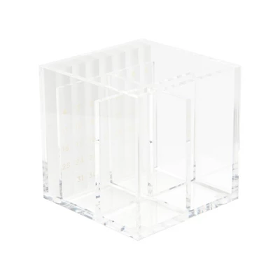 Russell+hazel Acrylic Monthly Calendar With Pen Holder Clear 1 Russell+hazel Acrylic Monthly Calendar With Pen Holder Clear