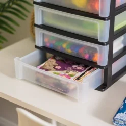 IRIS 2pk 4 Drawer Desktop Storage Unit Black -Creative Office Outlet Store GUEST 58475a8f 6cb8 4cce bed7 6ed84bc93a91