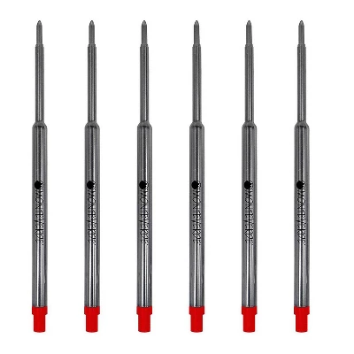 Monteverde Ballpoint Pen Refill Medium Point Red Ink 6 Pack (W133RD) 1 Monteverde Ballpoint Pen Refill Medium Point Red Ink 6 Pack (W133RD)