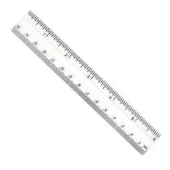 Charles Leonard Plastic Ruler, 6", Inches/Metric, Clear, Pack Of 48