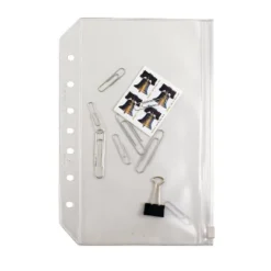 Day-Timer Vinyl Zip Pouch Loose-Leaf Desk 455170