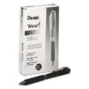 Pentel WOW! Retractable Ballpoint Pen 1mm Black Barrel/Ink Dozen BK440A