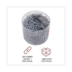 Universal Plastic-Coated Paper Clips No. 1 Clear/Silver 1000/Pack 21001 -Creative Office Outlet Store GUEST 624c5b5f f6b2 4f4f ac1d 045fda8381b2