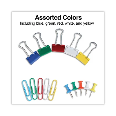 UNIVERSAL Combo Clip Pack Assorted Binder Clips/Paper Clips/Push Pins 31203 3 UNIVERSAL Combo Clip Pack Assorted Binder Clips/Paper Clips/Push Pins 31203 - Image 3