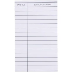 Paper Junkie 250 Pack Blank Library Cards For School Book Checkouts, CDs, DVDs, Vinyl Records, Classroom Supplies, White, 3 X 5 In -Creative Office Outlet Store GUEST 6ddccd59 667e 4512 8479 5c9e9fcb800b