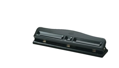 School Smart Paper Punch, Adjustable 2 Or 3-Hole, 12 Sheet Capacity, Black 1 School Smart Paper Punch, Adjustable 2 Or 3-Hole, 12 Sheet Capacity, Black