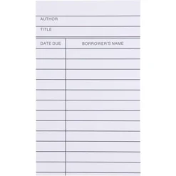 Paper Junkie 250 Pack Blank Library Cards For School Book Checkouts, CDs, DVDs, Vinyl Records, Classroom Supplies, White, 3 X 5 In -Creative Office Outlet Store GUEST 73540952 1450 41b6 ac5e 19d724a3ba79