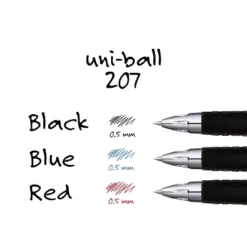 Uni-ball Signo 207 Retractable Gel Pen Black Ink 0.5mm Dozen 61255 12 Uni-ball Signo 207 Retractable Gel Pen Black Ink 0.5mm Dozen 61255 -Creative Office Outlet Store GUEST 7499ab35 0472 406d b443 bf12ee8d6d2b 1