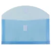 JAM Paper 5 1/4'' X 10'' 12pk Plastic Envelopes With Hook & Loop Closure, 1" Expansion