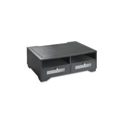 Victor Wood Printer Stand 2 Drawer 21-4/5"x15-1/4"x8" Midnight BK 11305