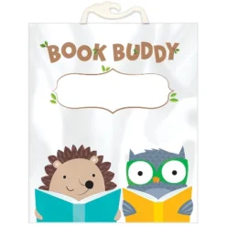 Creative Teaching Press Plastic Woodland Friends Book Buddy Bag 10.5"" X 12.5"" Multicolored 6 Per
