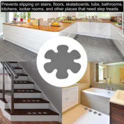 Unique Bargains Non Slip Bathtub Stickers Safety Shower Treads Adhesive Decal Flower Shape With Scraper For Stairs Tub Gray 20 Pcs -Creative Office Outlet Store GUEST 8149dc49 331f 43f6 bdb1 f4875a51565a